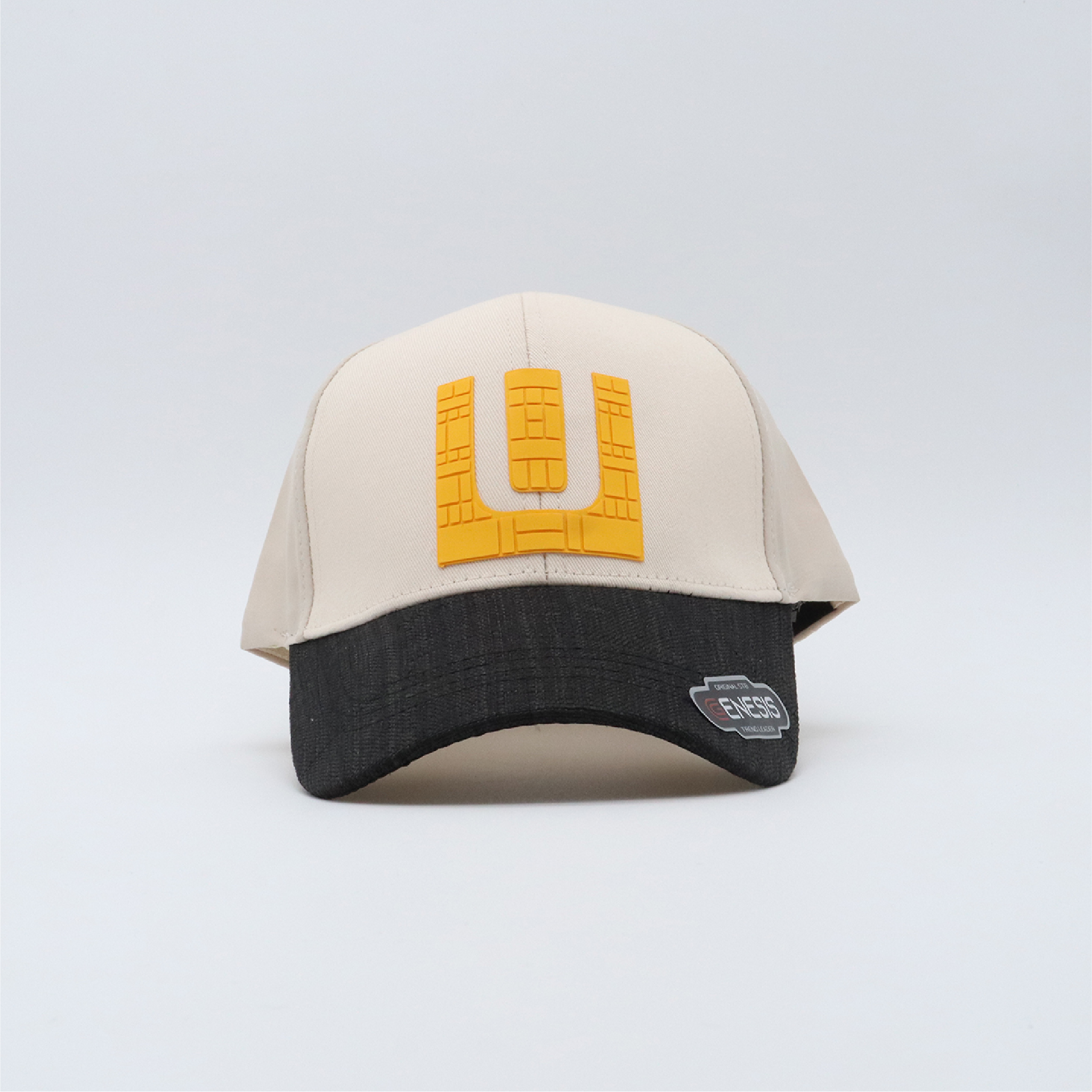 Gorra beige ajustable (Logo amarillo).